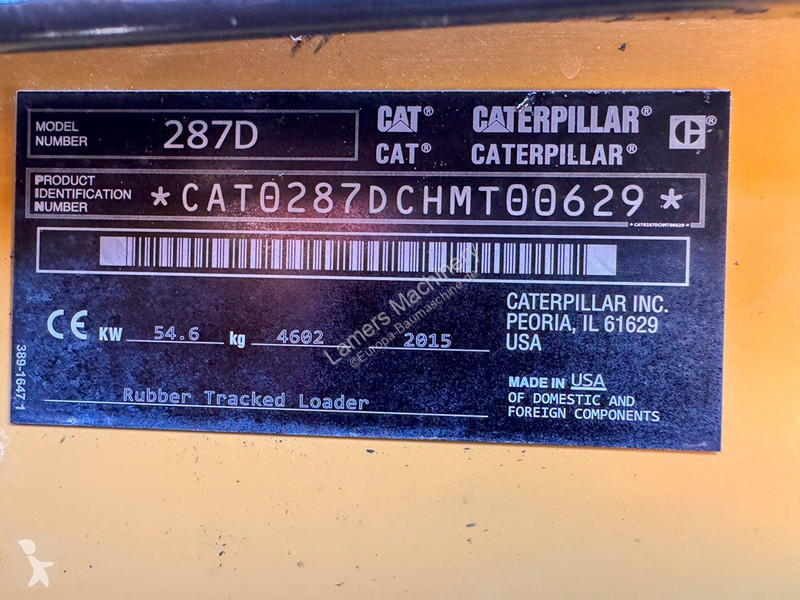 Shovel Caterpillar 287D NVT