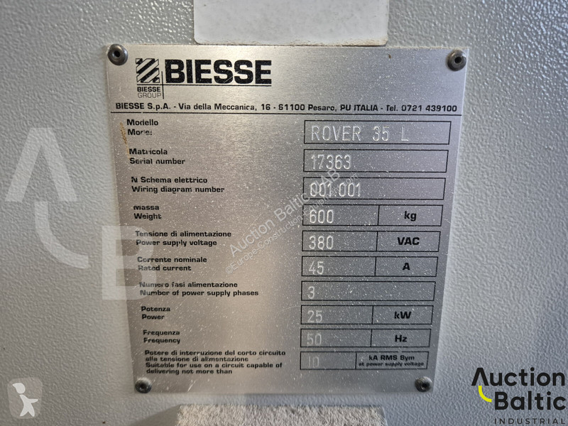 Vybavenie stavebného stroja  Rover 35L