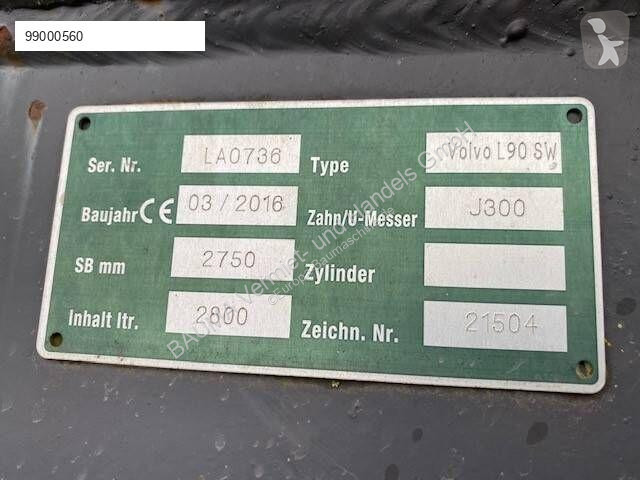 Stavební vybavení Volvo 2.75 m Schaufel /...