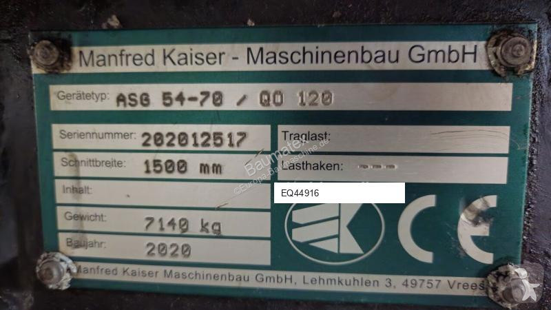 Udstyr til anlægsarbejder Kaiser ASG 54-70. f....