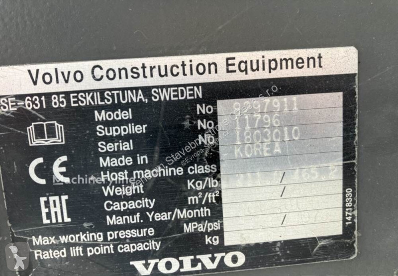 Udstyr til anlægsarbejder Volvo Attache rapide...