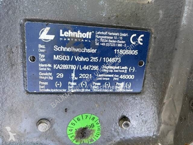 Vybavenie stavebného stroja Lehnhoff (99002609)...