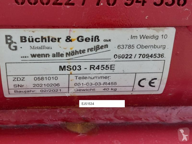 Vybavenie stavebného stroja  Büchler&Geiss MS03...