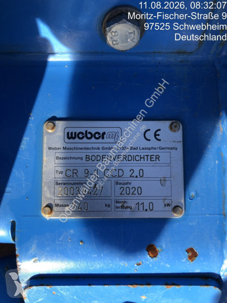 Zhutňovač Weber  CR9CCD 2.0