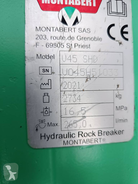 Оборудование Спецтехники Montabert BRV 45