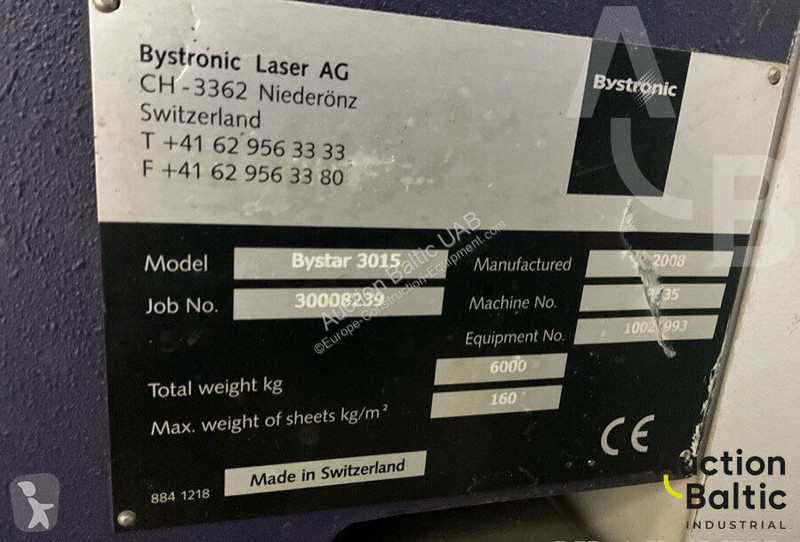 Vybavenie stavebného stroja  Bystar 3015