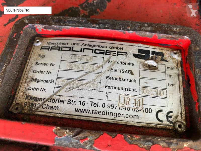 Udstyr til anlægsarbejder Rädlinger Attache...