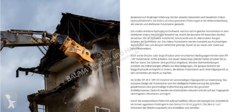 Udstyr til anlægsarbejder Indeco IRP 18 X