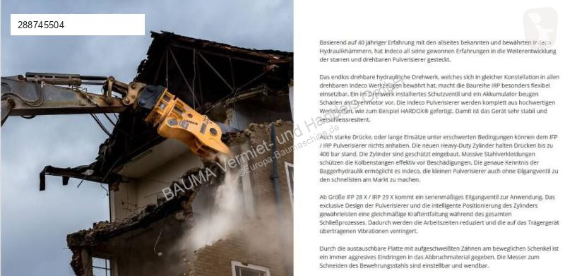 Equipamientos maquinaria OP Indeco IRP 45 X
