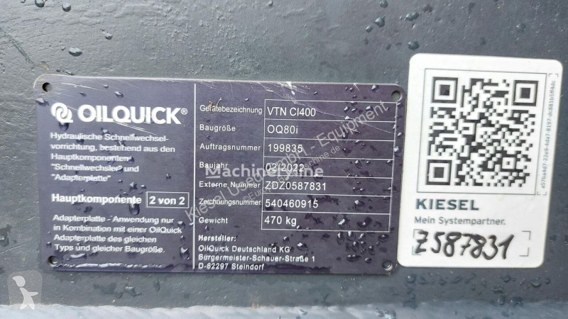 Equipamientos maquinaria OP Oilquick Attache...