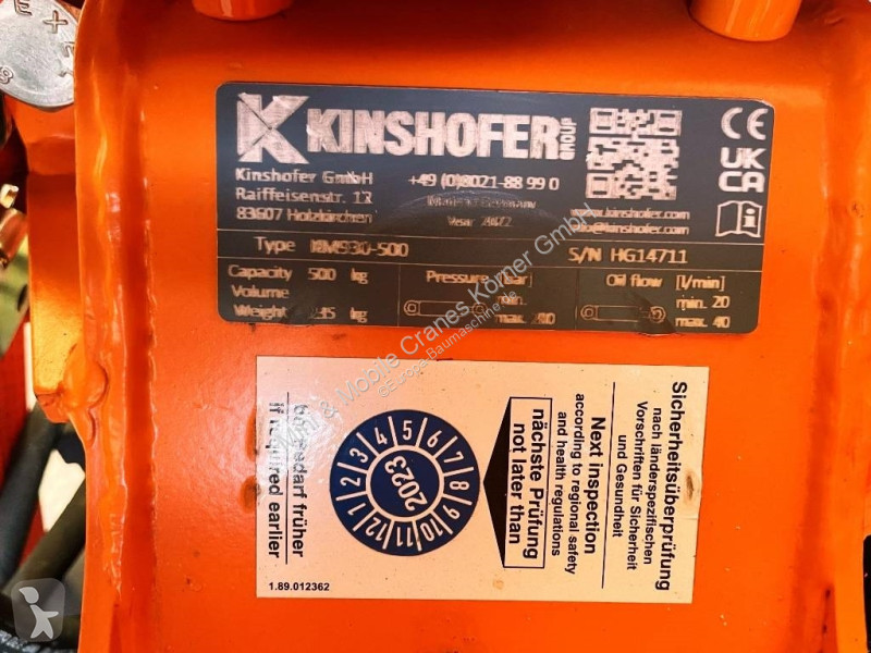 Equipamientos maquinaria OP Kinshofer KM 930