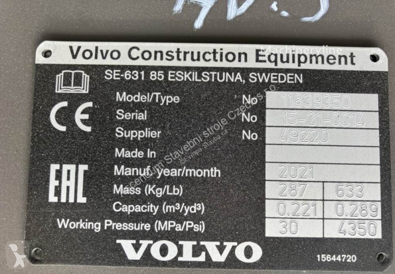 Stavební vybavení Volvo