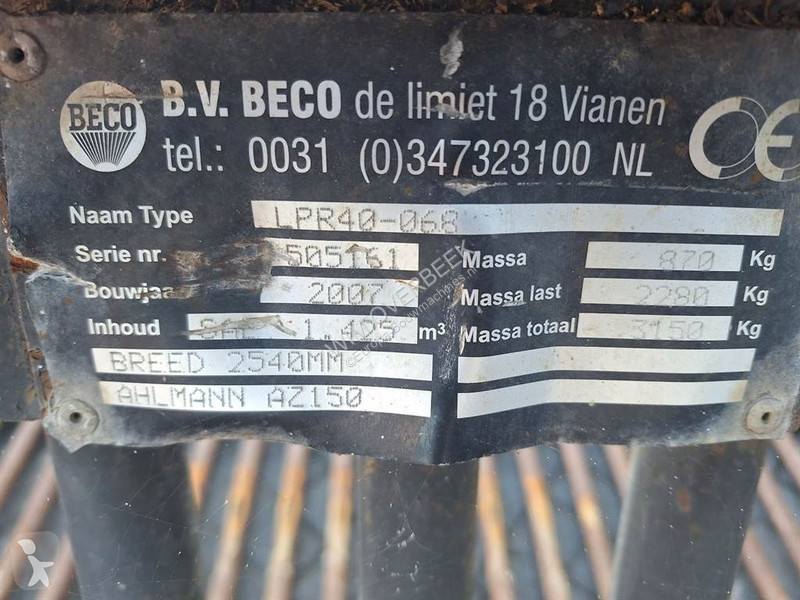 Оборудование Спецтехники Ahlmann AZ150-Beco...