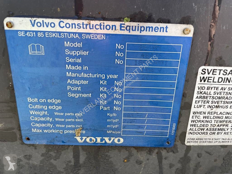 Vybavenie stavebného stroja Volvo L 70 H Bucket...