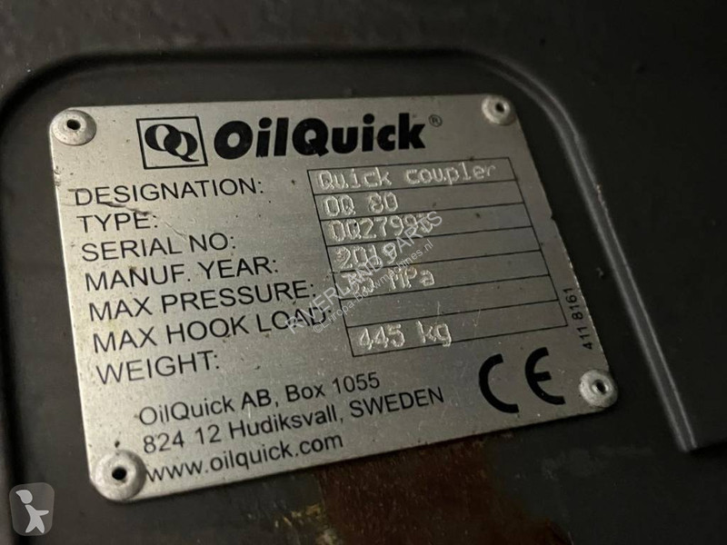 Udstyr til anlægsarbejder Oilquick Quick Coupler