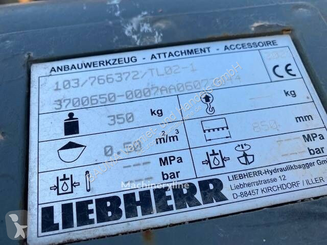 Udstyr til anlægsarbejder Liebherr (99001958)...