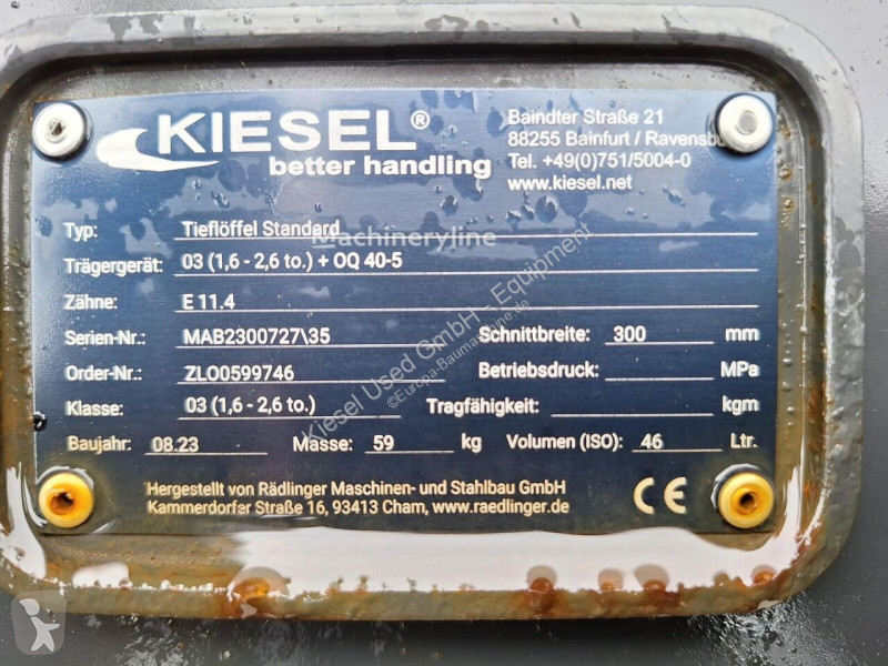 Vybavenie stavebného stroja Rädlinger...