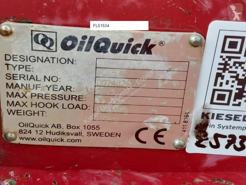 Vybavenie stavebného stroja Oilquick