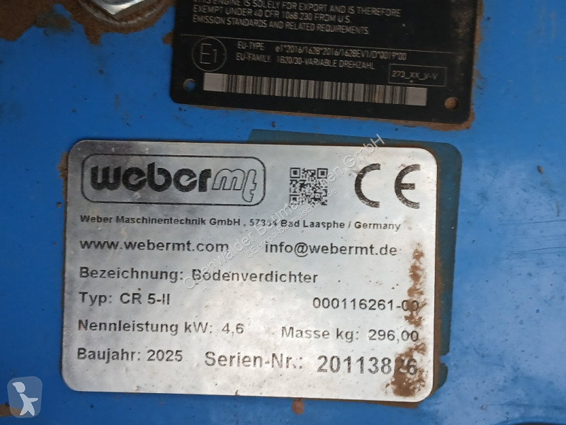 Vybavenie stavebného stroja Weber  CR5-II