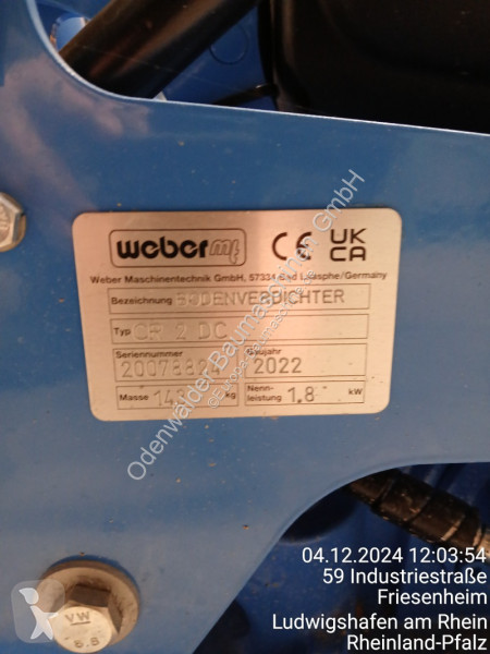 Vybavenie stavebného stroja Weber  CR2DC Elektro