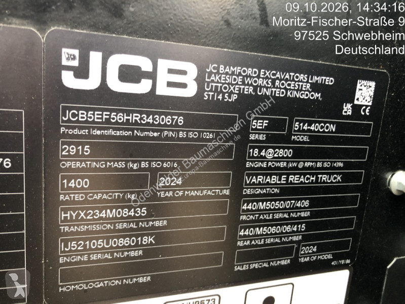 تجهيزات الأشغال العمومية JCB  514-40 CON