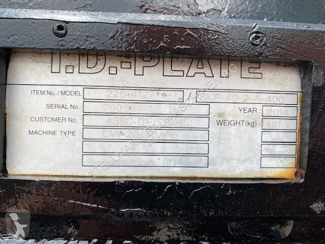 Equipamientos maquinaria OP Verachtert G 315 B...