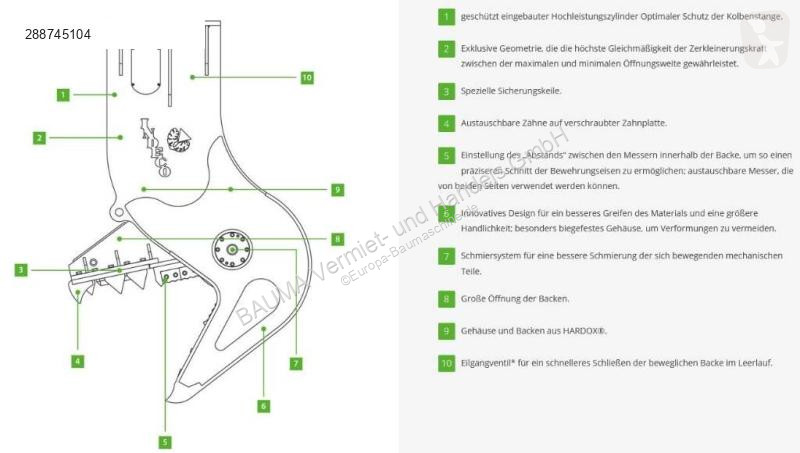 Aanbouwstukken voor bouwmachines Indeco IFP 28 X