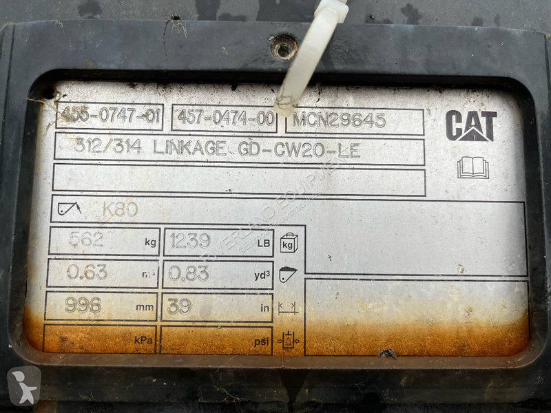 Aanbouwstukken voor bouwmachines Caterpillar...