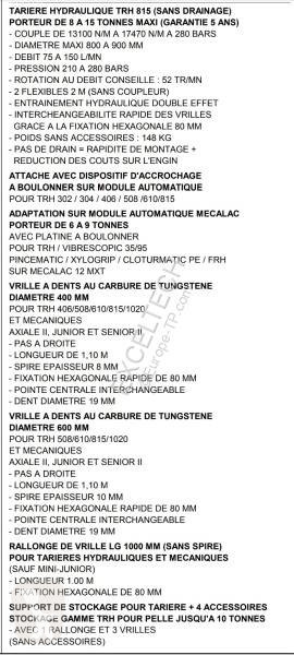 Équipements TP Rabaud