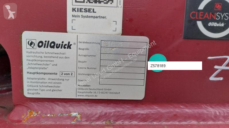 Stavební vybavení Oilquick Attache rapide...