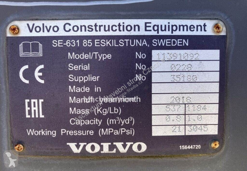 Vybavenie stavebného stroja Volvo TPZ