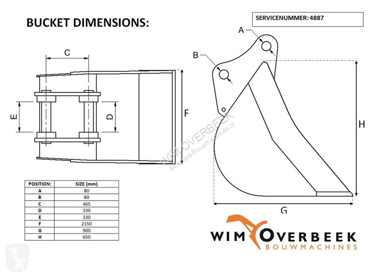 Vybavenie stavebného stroja Liebherr 2,15 mtr -...