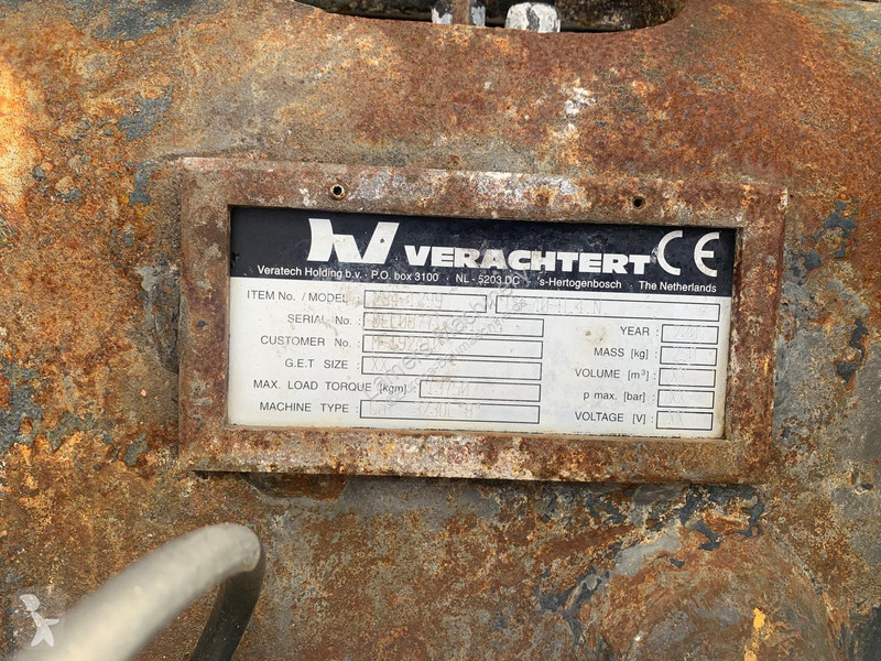 Vybavenie stavebného stroja Verachtert