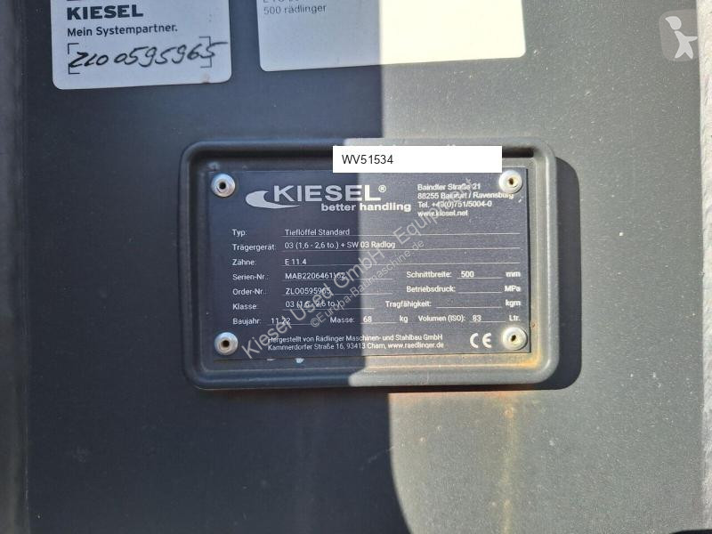 Vybavenie stavebného stroja Rädlinger...