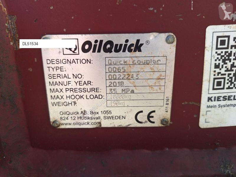 Vybavenie stavebného stroja Oilquick