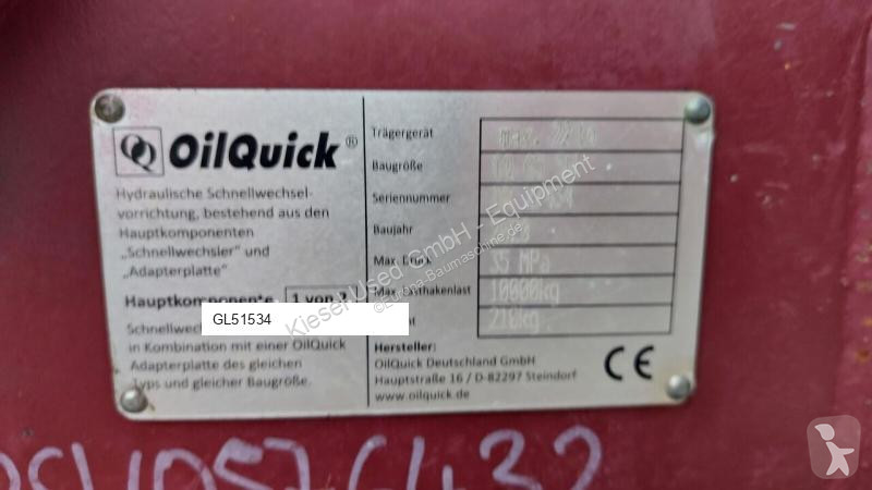 Vybavenie stavebného stroja Oilquick