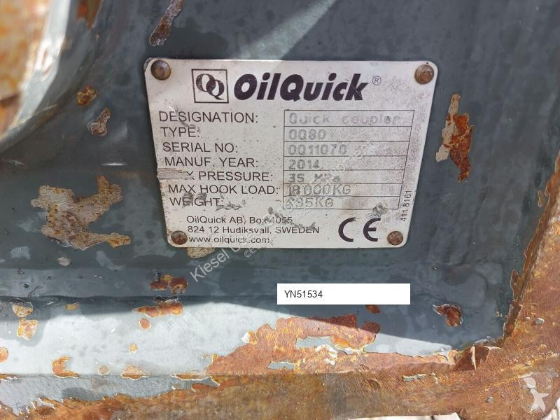 Udstyr til anlægsarbejder Oilquick