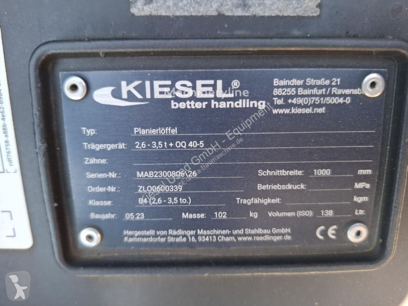 Vybavenie stavebného stroja Rädlinger KPL04
