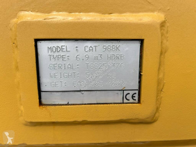 Équipements TP Caterpillar 988 K Rock Bucket