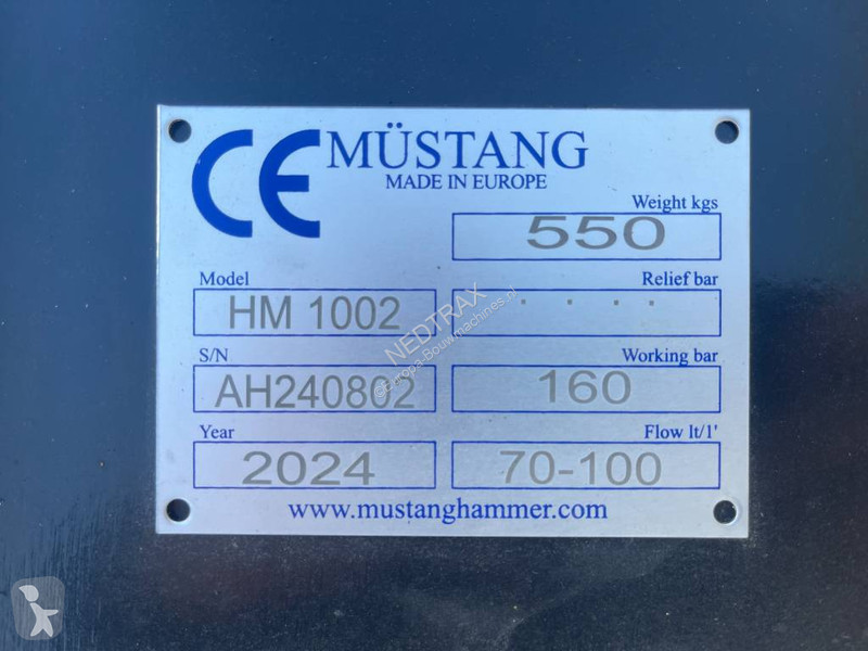 Udstyr til anlægsarbejder Mustang 2024 Unused
