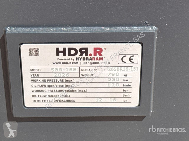 Aanbouwstukken voor bouwmachines   SBR-16E