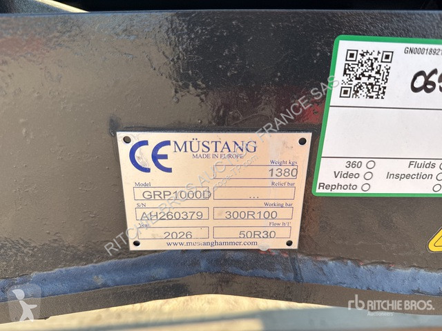 Équipements TP Mustang  GRP1000D