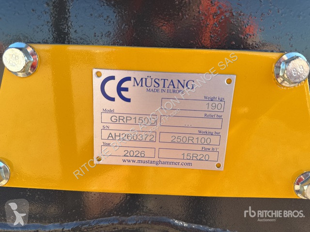 Aanbouwstukken voor bouwmachines Mustang  GRP150 D