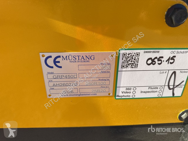 Aanbouwstukken voor bouwmachines Mustang
