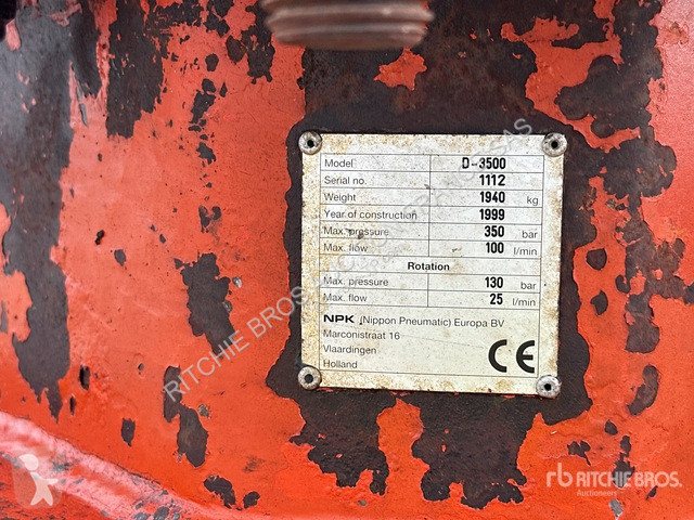 Equipamentos de obras NPK  D3500