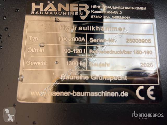 تجهيزات الأشغال العمومية Haener  HX2000A