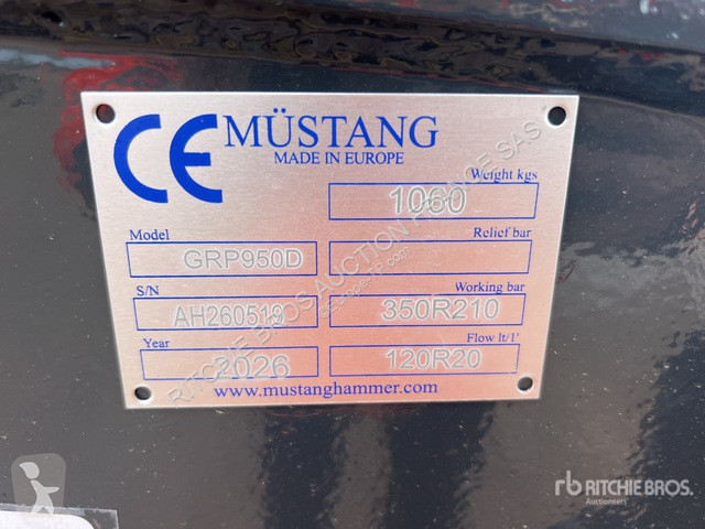 Строително оборудване Mustang  GRP950D
