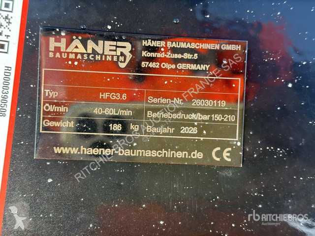تجهيزات الأشغال العمومية Haener  HFG3.6