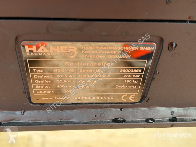 تجهيزات الأشغال العمومية Haener  HSG150