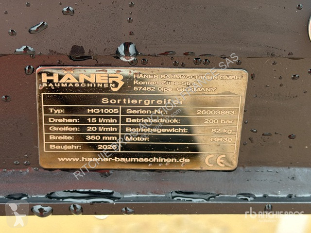 تجهيزات الأشغال العمومية Haener  HG100S